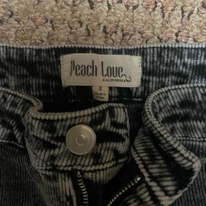 Peach Love California Corduroy Flare High Rise Jeans